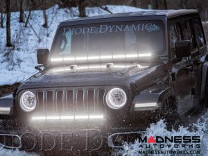 Jeep Wrangler JL HD LED Halos - Switchback Cool White & Amber - Pair